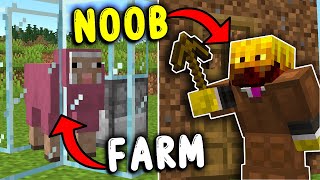 The BEST STARTER FARMS for Minecraft Bedrock 121 [upl. by Thilda]