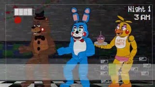 Five Nights at Freddys 1 2 3 4 Animations [upl. by Madaras249]