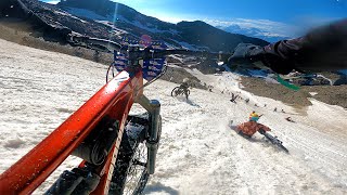 MEGAVALANCHE 2022 🏔  Chaos on the Alpe dHuez Glacier  FULL RACE RUN [upl. by Settera683]