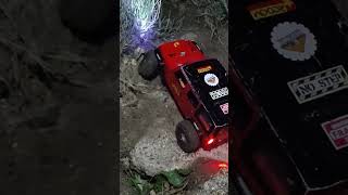 RCOCM doing the climb  its very tricky RC fun axialscx10 proline jeeprubicon hobby fusion [upl. by Zwick24]