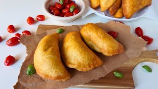 No Oven Pizza pockets Calzones  Homemade Easy Deep fried Classic Italian hot pocket [upl. by Oscar]