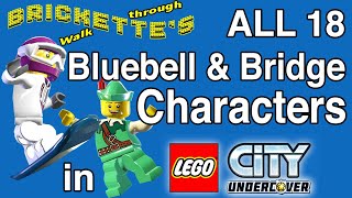 All 17 Characters in Bluebell National Park and 1 on Blackwell Bridge in LEGO City Undercover [upl. by Helse]