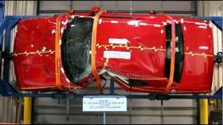 Dodge Challenger  2013  Documentation for Pole Crash Test  NHTSA  CrashNet1 [upl. by Leirza]