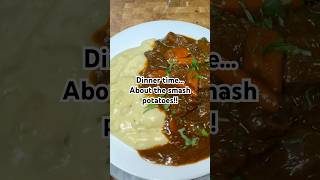 Story time About my stew beef and garlic mashed potatoes fyp cooking food [upl. by Cahilly]