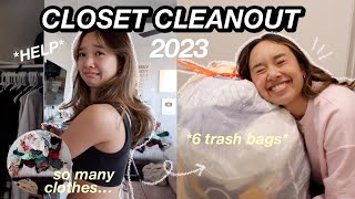 CLOSET CLEANOUT 2023 [upl. by Nosna]