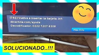 Como Solucionar Mensaje quotVuelva a Insertar Tarjetaquot DIRECTV 2024  ERROR 761762 DIRECTV [upl. by Acinnej]