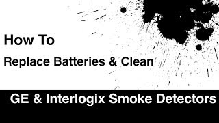 How To Change Smoke Detector Batteries in GE amp Interlogix Part  TX6010011 [upl. by Gosney]