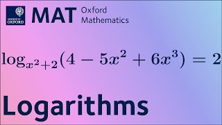 Logarithms  MAT livestream 2024 [upl. by Namie395]