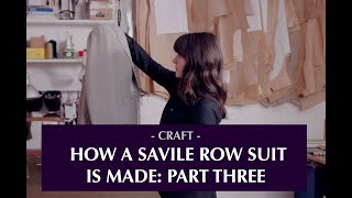 How a Savile Row suit is made Part three the sleeve [upl. by Niessuh267]