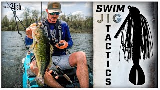 Swim Jig Basics for Spring Kayak Bass Fishing [upl. by Almat291]