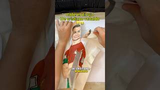 Dañe el dibujo de cristiano Ronaldo para hacerlo mejor 😳😭😭 cristianoronaldo arte dibujo [upl. by Alra]