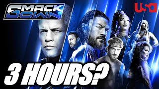 WWE SmackDown Moving to 3 Hours on USA Network [upl. by Kotick]