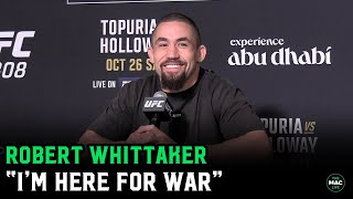 Robert Whittaker on Khamzat Chimaev “I’m ready to sprint for 25 minutes I’m here for war” [upl. by Jackson]