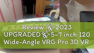 Review ✨2023 UPGRADED✨57 inch 120 WideAngle VRG Pro 3D VR Glasses Virtual Reality Full Screen Vis [upl. by Nelie30]