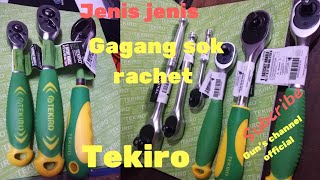 Jenis jenis gagang sok rachet Tekiro  Rachet handle [upl. by Nyvar517]