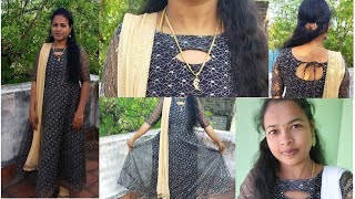 Boat neck and keyhole neck design cutting and stitching easy method in tamil 2021 [upl. by Adnohral738]