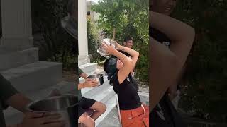 Water bucket challenge 😅😅 funny thekatariafamily katariakomalvlog shorts [upl. by Anirrok848]