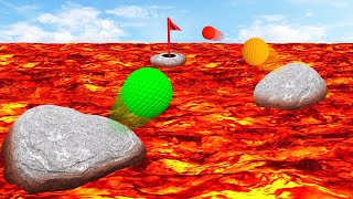 DANGEROUS GOLF BOUNCE CHALLENGE Golf It [upl. by Ahsilrae9]