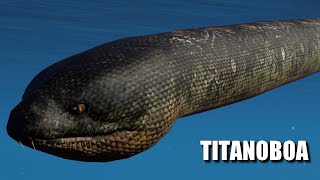 Titanoboa vs Ichthyosaurus Kronosaurus amp Megalodon  JWE 2 Mods 4K 60FPS [upl. by Ellevehc]