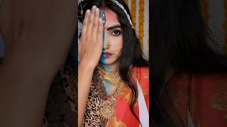 Aardhnarishwar Makeup Tutorial 💙❤️ shortfeed shortviral [upl. by Anayik]