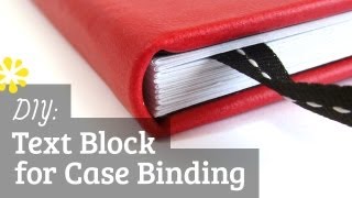 DIY Text Block  Case Bookbinding Tutorial  Sea Lemon [upl. by Nallij]