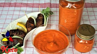 Roasted Red Pepper Sauce  Croatian Ajvar  Keto Recipes [upl. by Crooks599]