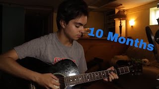 My 1 Year Guitar Progress Through Online Lessons [upl. by Nemracledairam]