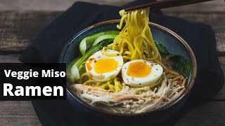 Wie koche ich eine Veggie Miso Ramen  10 Minuten 🍜 [upl. by Zared]