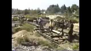 Belt Driven Saw Mill Operation  Albert Weldum  Circa 1989 [upl. by Gokey]