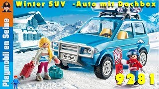 Voiture avec coffre de toit  Sports dHiver  PLAYMOBIL  9281 [upl. by Eineeuq319]