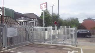 Petersfield Level Crossing And X38 Bus To Cowplaln [upl. by Nairdad975]