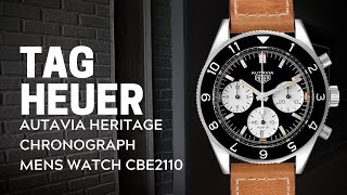 Tag Heuer Autavia Heritage Chronograph Mens Watch CBE2110 Unworn Review  SwissWatchExpo [upl. by Lisan]