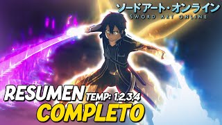 SAO RESUMEN COMPLETO  SWORD ART ONLINE [upl. by Sinylg]