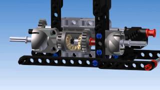 Autodesk Inventor Lego 8110 Unimog Main Differential [upl. by Geier]