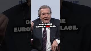 Ein eindringlicher Aufruf zur Diplomatie in Europa von Gerhard Schröder dieweltwoche [upl. by Oicinoid]