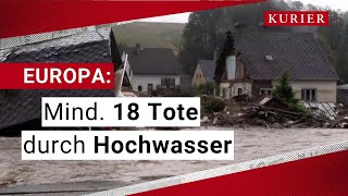 Tote durch Hochwasser Dramatische Bilder aus Mitteleuropa [upl. by Edobalo]