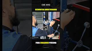 Proceso de extracción de un amortiguador con la herramienta correcta ememike mecanicaautomotriz [upl. by Haleehs356]