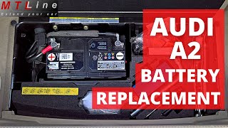 Audi A2 – battery replacement  tutorial [upl. by Lathan]