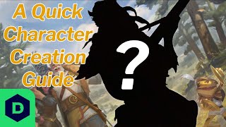 DampD 5E Quick Character Creation Guide [upl. by Akina376]