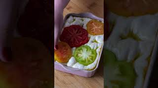 Heirloom tomato focaccia [upl. by Aliak]