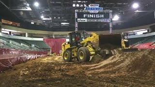 Building the Arenacross Race Track [upl. by Ide494]