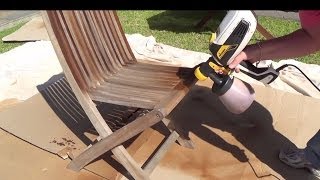 Wagner FLEXiO 585  Spraying Outdoor Furniture [upl. by Aseral]