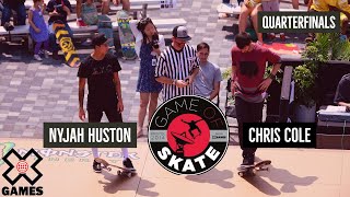 Nyjah Huston vs Chris Cole GAME OF SKATE QUARTERFINALS  World of X Games [upl. by Ennairek]