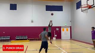 3 MOVES OFF A BETWEEN MISDIRECTION basketball athlete ballislife skillstraining grindseason [upl. by Eikcaj]