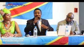 Conférence de presse des forces vives de la Résistance Congolaise Paris le 02 sept 2017 [upl. by Bronk]