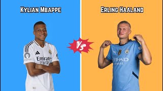 Comparison Haaland vs Mbappe [upl. by Emoryt]