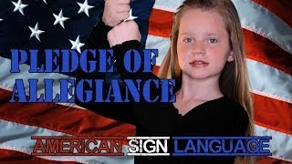 Pledge of Allegiance  American Sign Language [upl. by Paulo912]