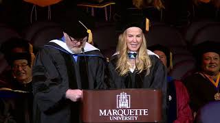 Jeannie and Jim Gaffigan Commencement Address at Marquette University [upl. by Renrew]