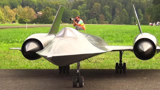 Amazing SR71 Blackbird Stealth RC Turbine Scale Model Jet with Afterburn [upl. by Harwilll]