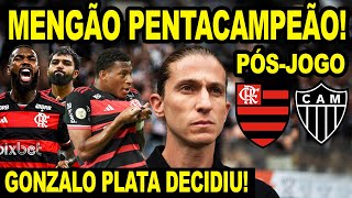 FLAMENGO PENTACAMPEÃO DA COPA DO BRASIL MENGÃO SEGUROU GALO NA FINAL COMEMORA NAÇÃO PLATA DECIDIU [upl. by Virg]